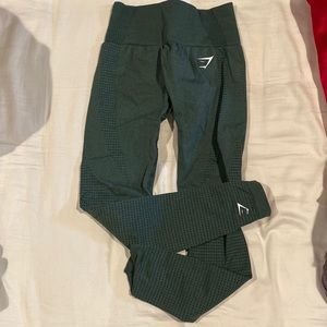 Dark green vital seamless 2.0 gym shark leggings